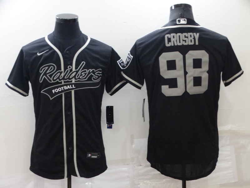 2022 Nike NFL Men Oakland Raiders #98 Crosby black Limited jerseys->golden state warriors->NBA Jersey